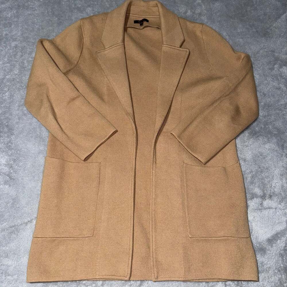 Quince 100% Organic Cotton Knit Blazer in Camel XS